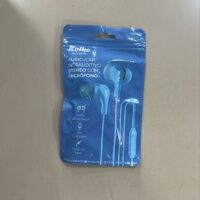 AURICULAR A CABLE CON MICROFONO AZUL