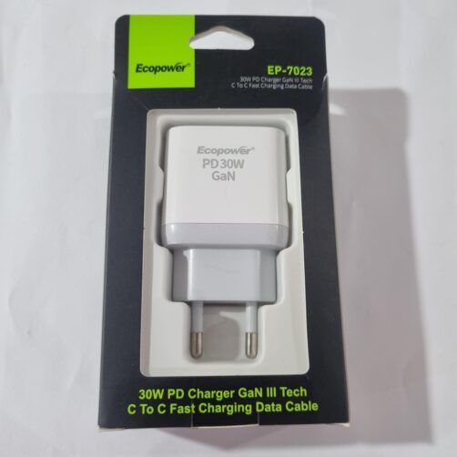 CARGADOR COMPLETO TIPOC 30W EP-7023 ECOPOWER