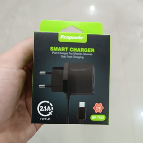 CARGADOR CABLE TYPEC INTEGRADO EP-7053 ECOPOWER
