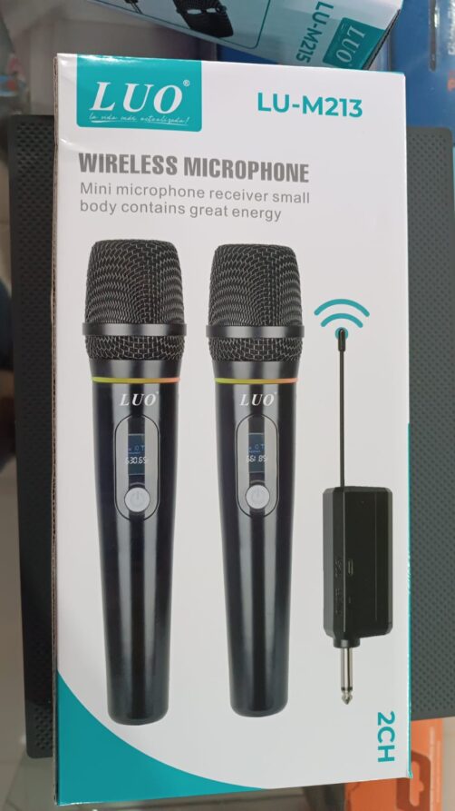 MICROFONO INALAMBRICO DUAL RECARGABLE LU-M213 LUO