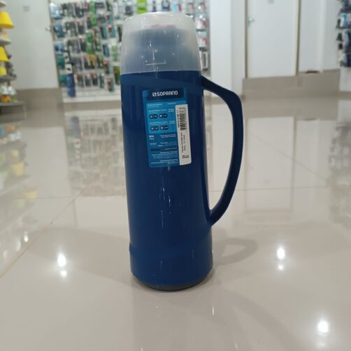 TERMO SOPRANO P/MATE 1L C/PICO AZUL 6511 CRISTAL