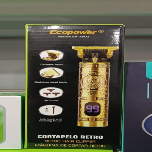 BARBEADOR ECOPOWER 1800MAH RECARGABLE 3 PEINES
