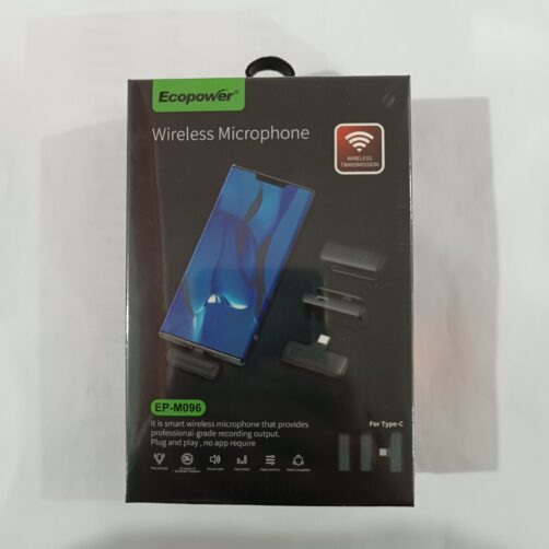 MICROFONO INALAMBRICO TYPEC EP-M096 ECOPOWER