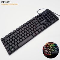TECLADO A CABLE MECANICO RBG EP-K601 ECOPOWER