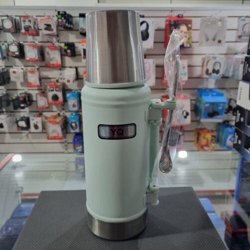 TERMO+BOMBILLA H-10298 ALBAHACA 1L MANGO RETRAIBLE