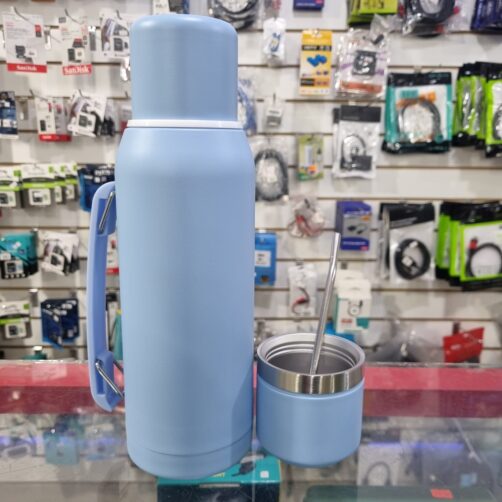 TERMO+GUAMPA BOT-0024 AZUL 1L/200ML