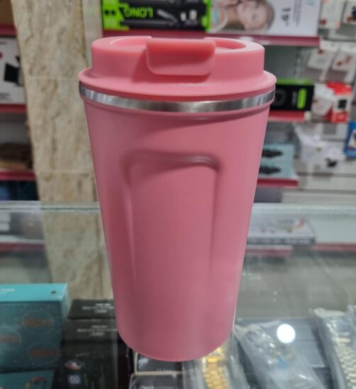 VASO CAFETERO YQ-10027 ROSA 500ML