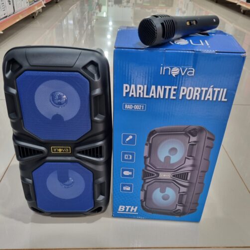 SPEAKER RAD-0021 INOVA AZUL C/ MICROFONO