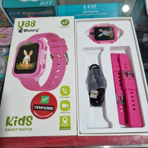 SMARTWATCH INFANTIL U88 ROSA BLULORY C/CHIP